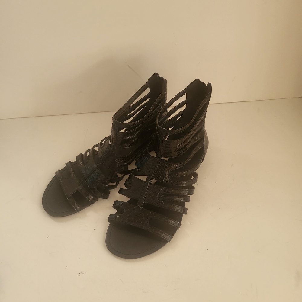 New Nine West Black Gladiator Sandals